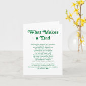 . .パパ詩の父の日を作るもの カード (黄色い花)