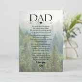 パパ詩の父の日パーソナライズされた シーズンカード (スタンド正面)