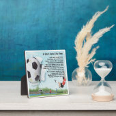 パパ詩プラーク – サッカーデザイン フォトプラーク (インサイチュ)