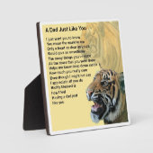 パパ詩プラーク – タイガーデザイン フォトプラーク (正面)