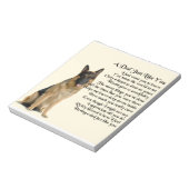 パパ詩 – ドイツの羊飼い犬 ノートパッド (回転)