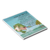 パパ詩 – 魚釣りデザイン ノートパッド (アングル)