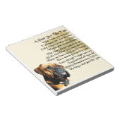 パパ詩 – Boxer Dog Design ノートパッド (アングル)