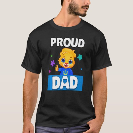 パパ誇りを持ったはDadu2019sに私の子供を愛する Tシャツ (正面)