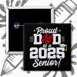 パパ誇りを持ったチアリーダー2025応援シニア 缶バッジ