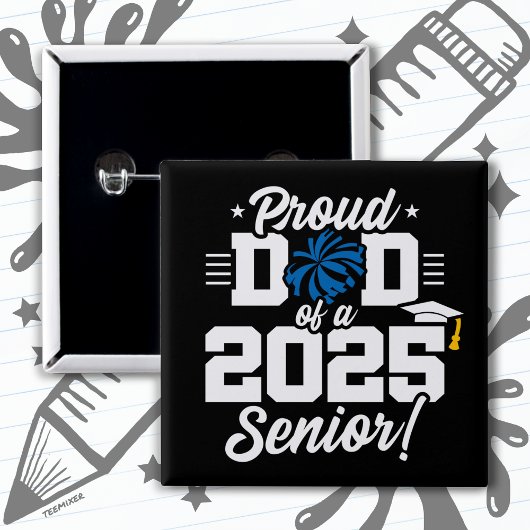 パパ誇りを持ったチアリーダー2025応援シニア 缶バッジ