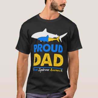 パパ誇りを持ったパパワールドダウン症候群認識度デイS Tシャツ