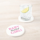 パパ誇りを持ったベビーガールギフト コースター (側面)