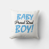 パパ誇りを持った男の赤ちゃんギフト クッション (正面)