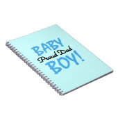 パパ誇りを持った男の赤ちゃんギフト ノートブック (右側)