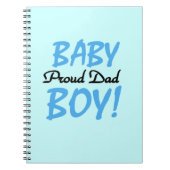 パパ誇りを持った男の赤ちゃんギフト ノートブック (正面)