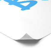 パパ誇りを持った男の赤ちゃんギフト ポスター (角)