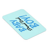 パパ誇りを持った男の赤ちゃんギフト マグネット (右側)