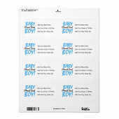 パパ誇りを持った男の赤ちゃんギフト ラベル (フルシート)