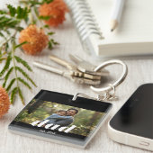 パパ認定 フォト 父の日 キーホルダー (正面右)