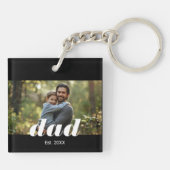 パパ認定 フォト 父の日 キーホルダー (裏面)