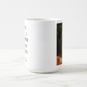 パパ誕生日と父の日の追加の写真と名前 コーヒーマグカップ (中央)