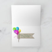 パパ誕生日のレトロカー カード (内部)