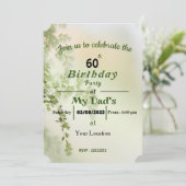 パパ誕生日の招待状 招待状 (スタンド正面)