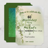 パパ誕生日の招待状 招待状 (正面/裏面)