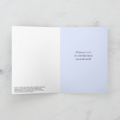 パパ誕生日カスタム文字スパイラル銀河系 カード (内部)