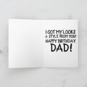 パパ誕生日カードスフィンクスおもしろい猫 シーズンカード (内部)