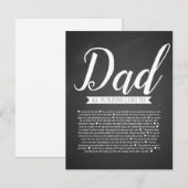 パパ誕生日カード私たちがあなたを愛するすべての理由 (正面/裏面)