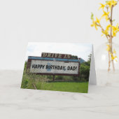 パパ誕生日カード、ムービー内のドライブ カード (黄色い花)