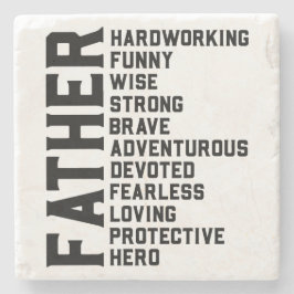 パパ誕生日ギフト父の日パパのギフト ストーンコースター