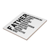 パパ誕生日ギフト父の日パパのギフト タイル (側面)