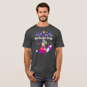 パパ誕生日クルー宇宙誕生日ファミリー Tシャツ (正面フル)