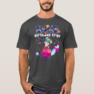パパ誕生日クルー宇宙誕生日ファミリー Tシャツ