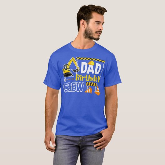 パパ誕生日クルー建築ズギフト誕生日 Tシャツ (正面フル)