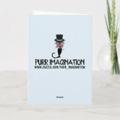 パパ誕生日グリーティングカードスフィンクスおもしろい猫 シーズンカード (裏面)