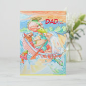 パパ誕生日グリーティングカード サンキューカード (スタンド正面)