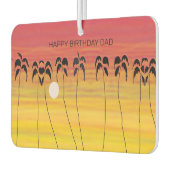 パパ誕生日トロピカル素晴らしサンセット カーエアーフレッシュナー (左)