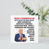 パパ誕生日ドナルドトランプ カード (スタンド正面)