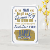 パパ誕生日ハートフェルト カード (黄色い花)