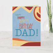 パパ誕生日モダントレンディー吸光度抽象芸術 カード (正面)