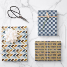 パパ誕生日ラッピング紙フラットシートセット3