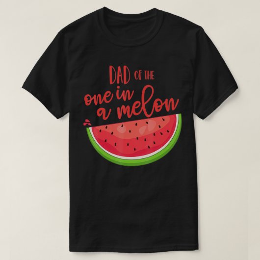 パパ誕生日ワンインアメロンスイカテーマ少年G Tシャツ (デザイン正面)