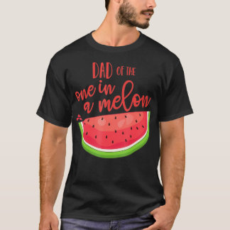 パパ誕生日ワンインアメロンスイカテーマ少年G Tシャツ