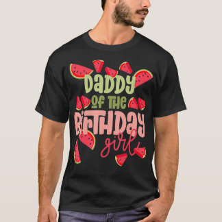 パパ誕生日ワンインアメロンスイカ誕生日 Tシャツ
