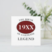 パパ誕生日追加Year凡例赤はっきりした黒 カード (スタンド正面)