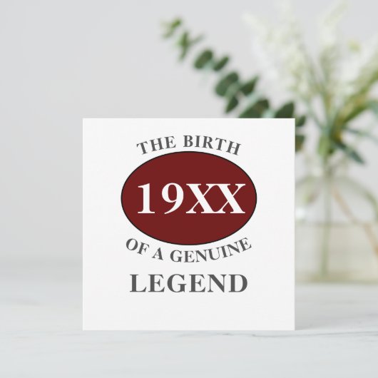 パパ誕生日追加Year凡例赤はっきりした黒 カード (スタンド正面)