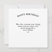 パパ誕生日追加Year凡例赤はっきりした黒 カード (裏面)