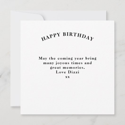 パパ誕生日追加Year凡例赤はっきりした黒 カード (裏面)