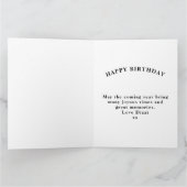 パパ誕生日追加Year凡例赤ブラックカーはっきりしたド カード (内部)