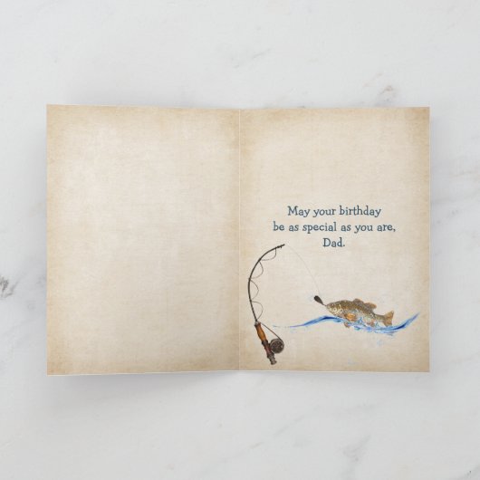 パパ誕生日魚 カード (内部)