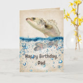 パパ誕生日魚 カード (黄色い花)